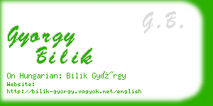 gyorgy bilik business card